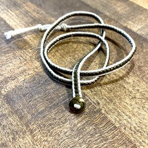 🫶🏻Jute and bronze-colored metallic bracelet or anklet 🫶🏻